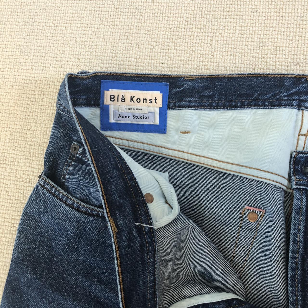 Acne Studios Bla Konst store North Indigo Blue Jeans Pants Denim Size 28x32