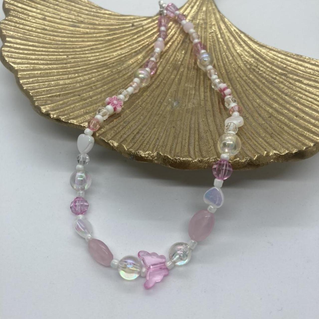 Women's Pink and White Jewellery | Depop