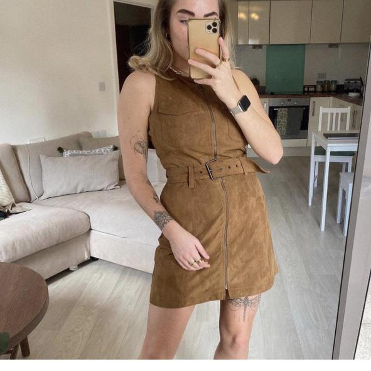 abercrombie suede dress