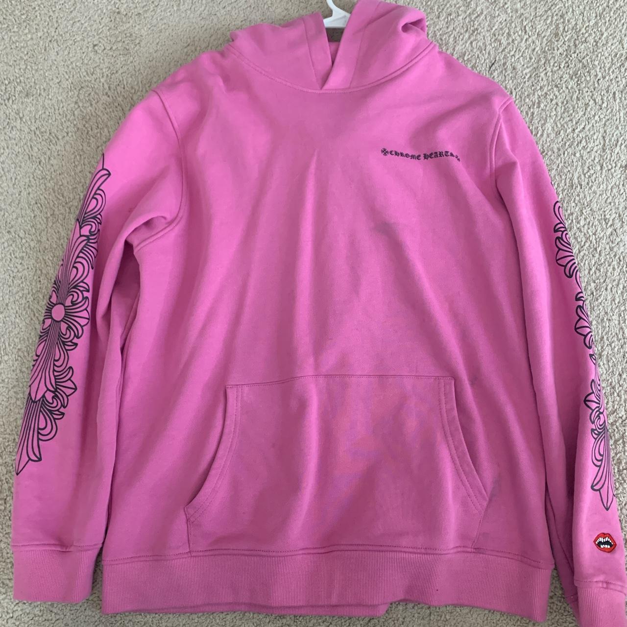 Chrome hearts pink discount sweatshirt