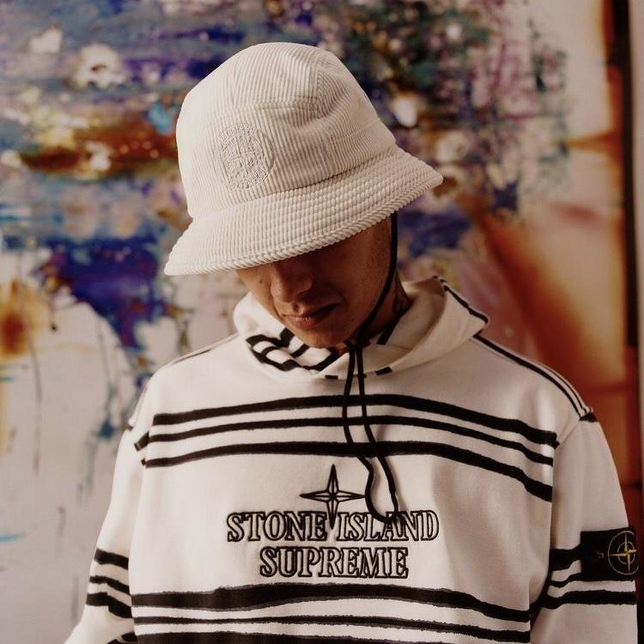 STONESupreme × STONE ISLAND STRIPE SS22 パーカー