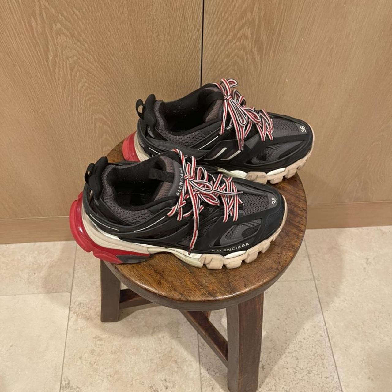 Balenciaga Track Runner Sneakers Red Size 37 = US - Depop