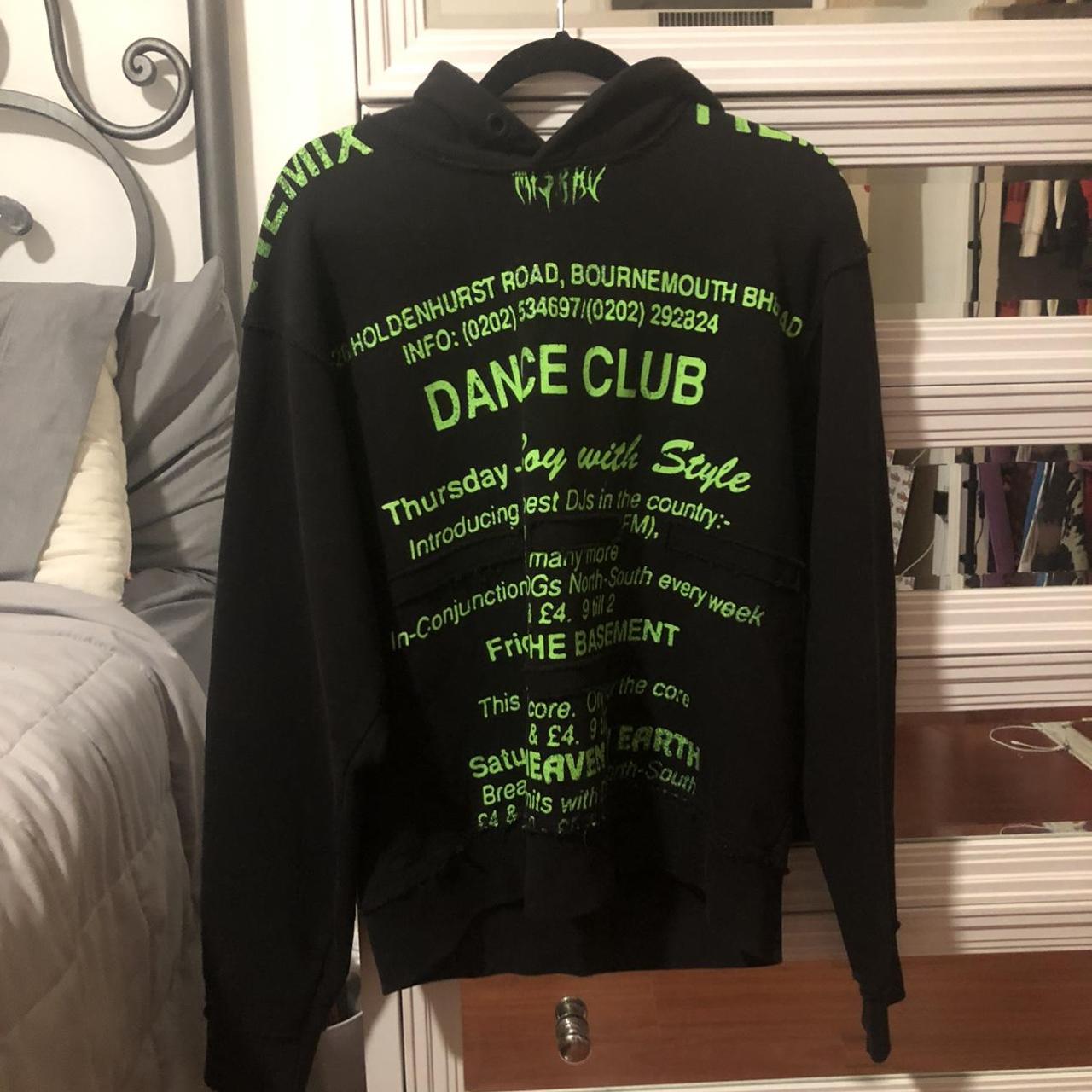 misbhv price is firm dance club hoodie size Depop