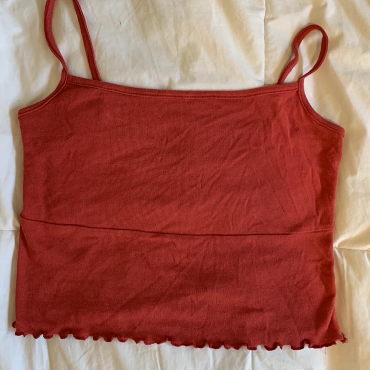 Brandy Melville red cropped tank!! 🌹 RARE BRANDY - Depop