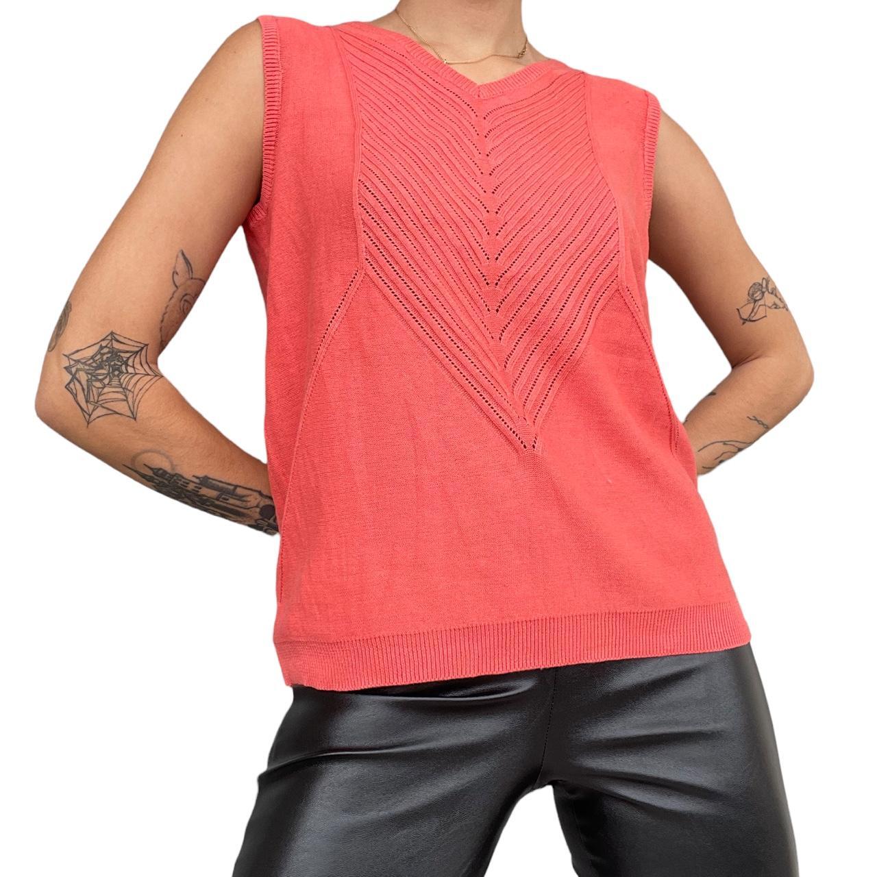 Women's Orange Vest Depop