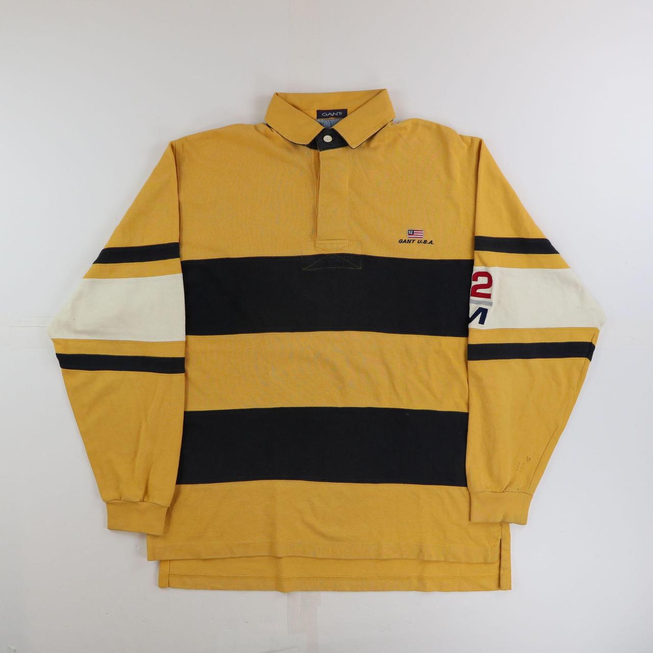 Gant USA Sweatshirt Button Up Pullover Vintage... Depop