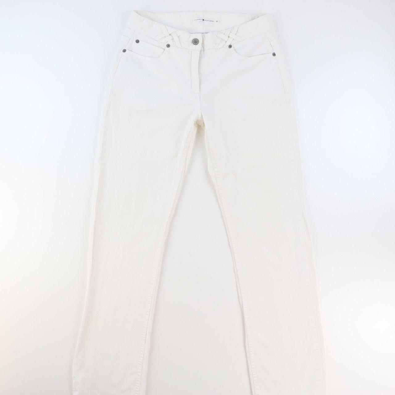 Tommy Hilfiger Women's White Jeans | Depop