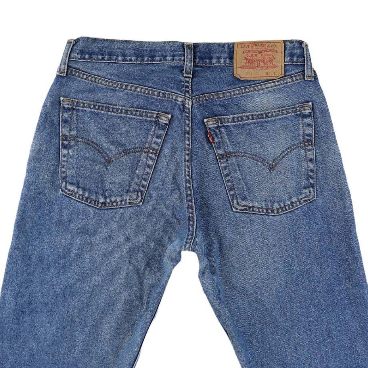 Levis Jeans 90s Levi 521 mid wash blue Denim... - Depop