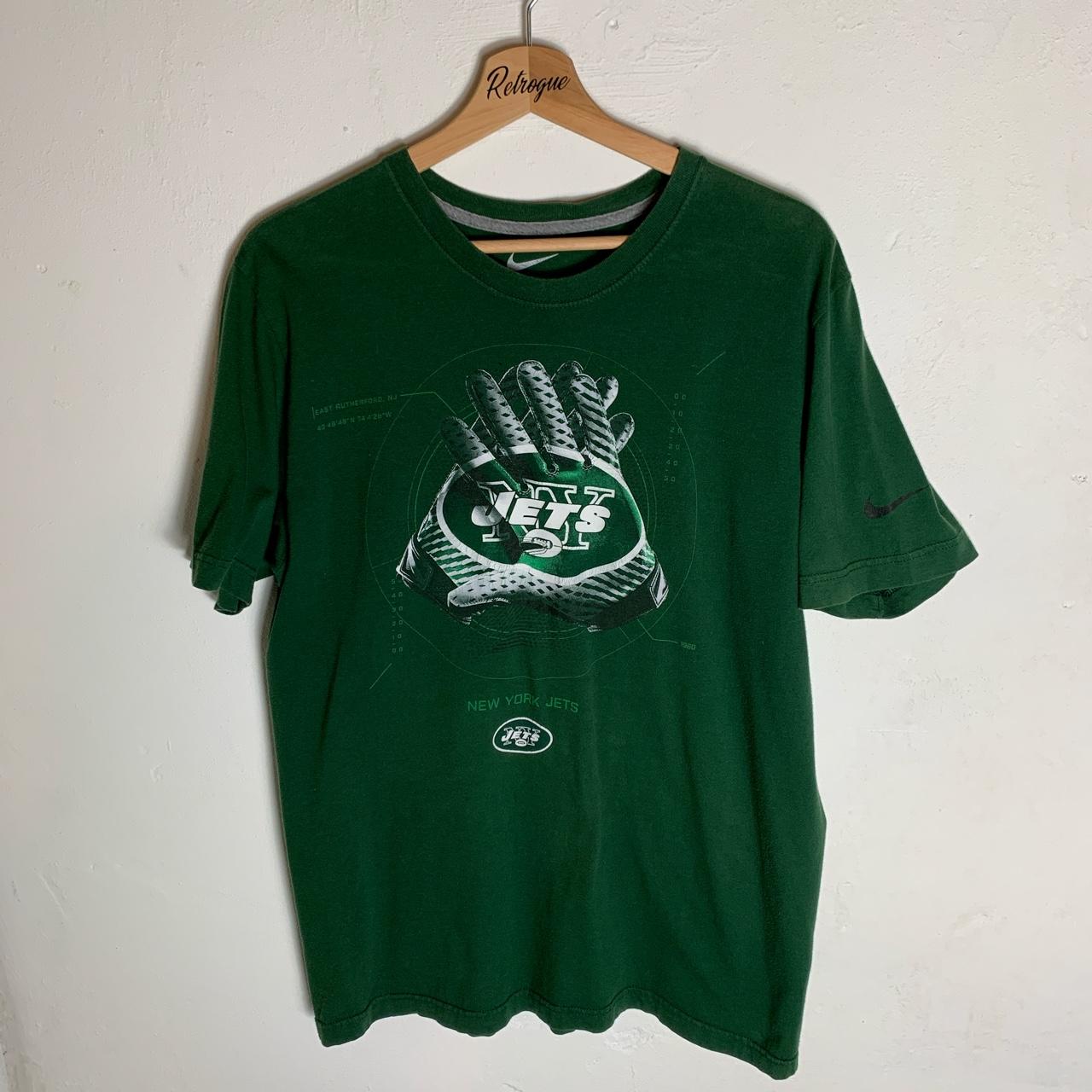 Vintage 90s NY Jets Jersey Tee Size Large Armpit - Depop