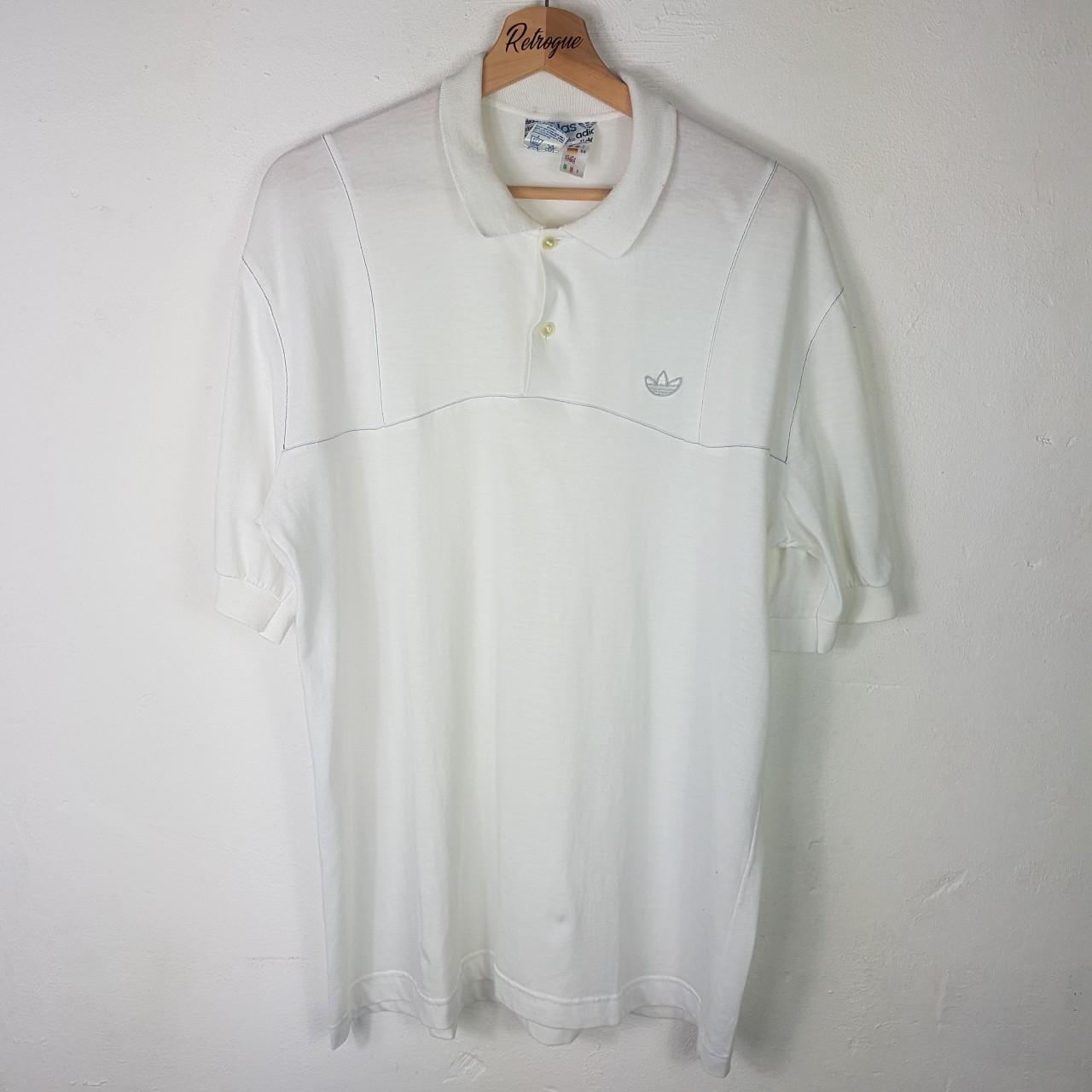 Vintage classic 80's Adidas Ventex polo shirt MADE... - Depop