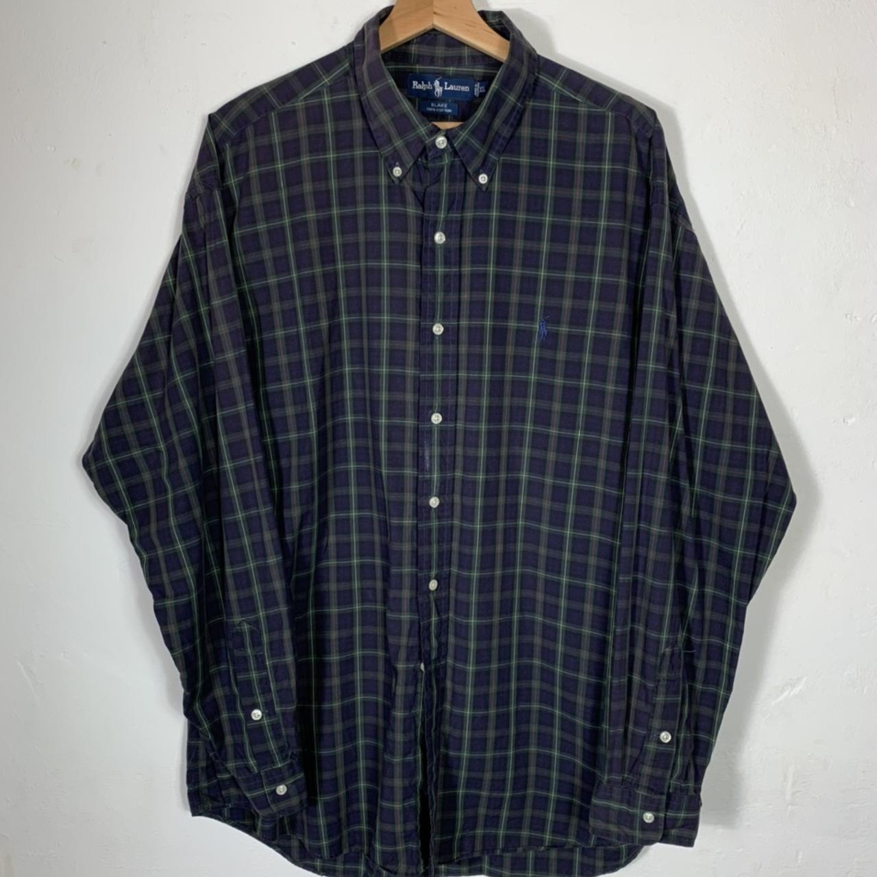 Men’s vintage checkered Ralph Lauren shirt Xl mens... - Depop