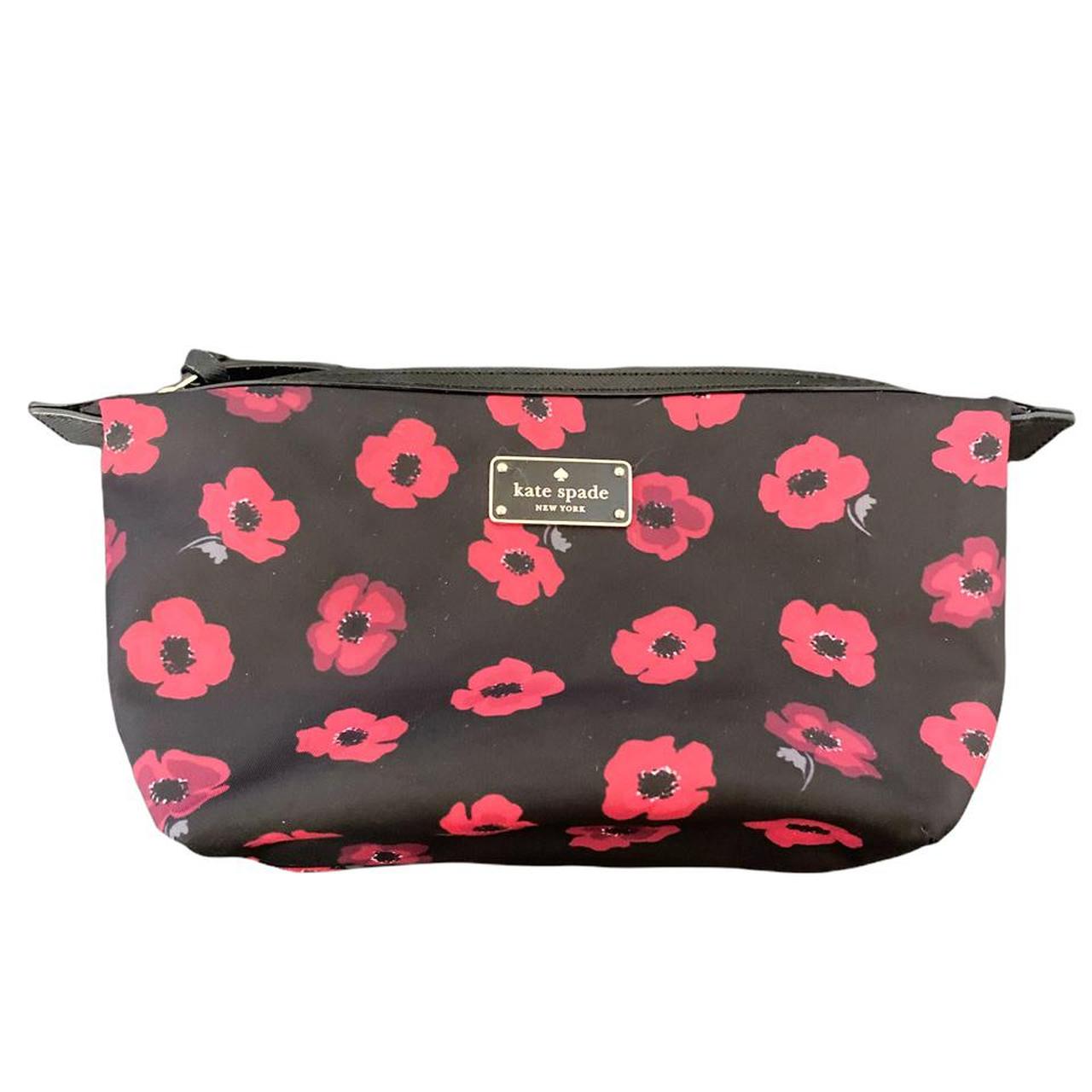 black kate spade makeup bag