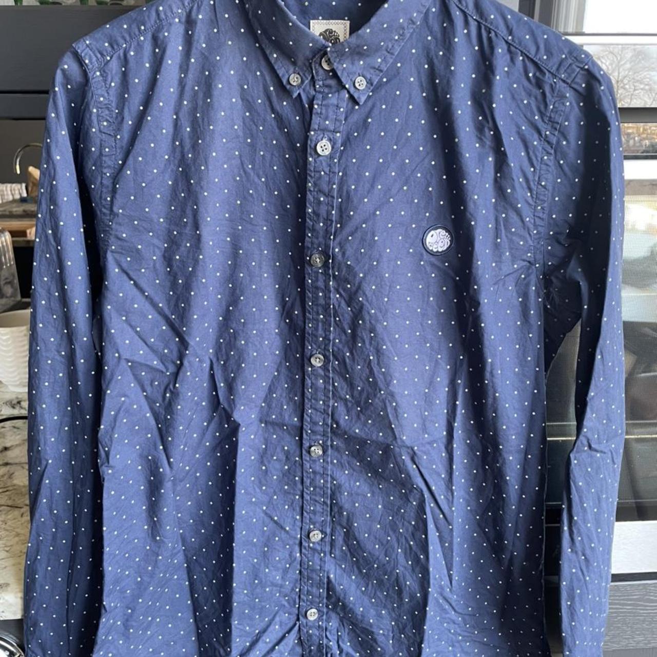 Pretty Green Polka Dot Shirt #prettygreen - Depop