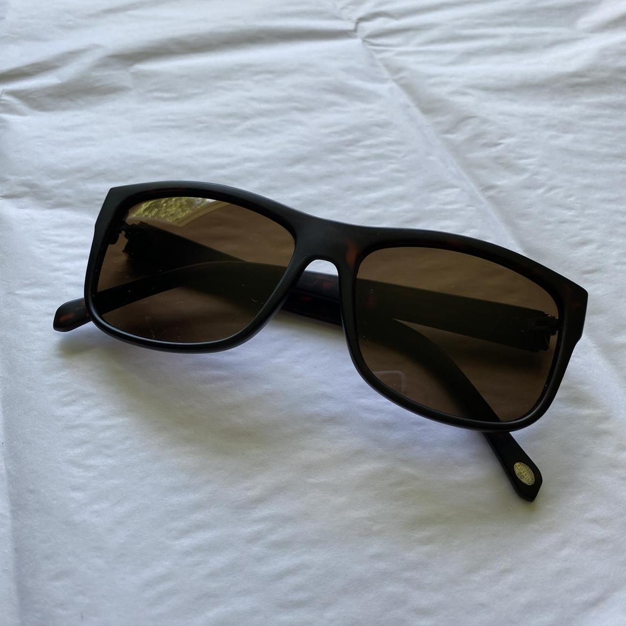 Fossil Men's Black and Brown Sunglasses