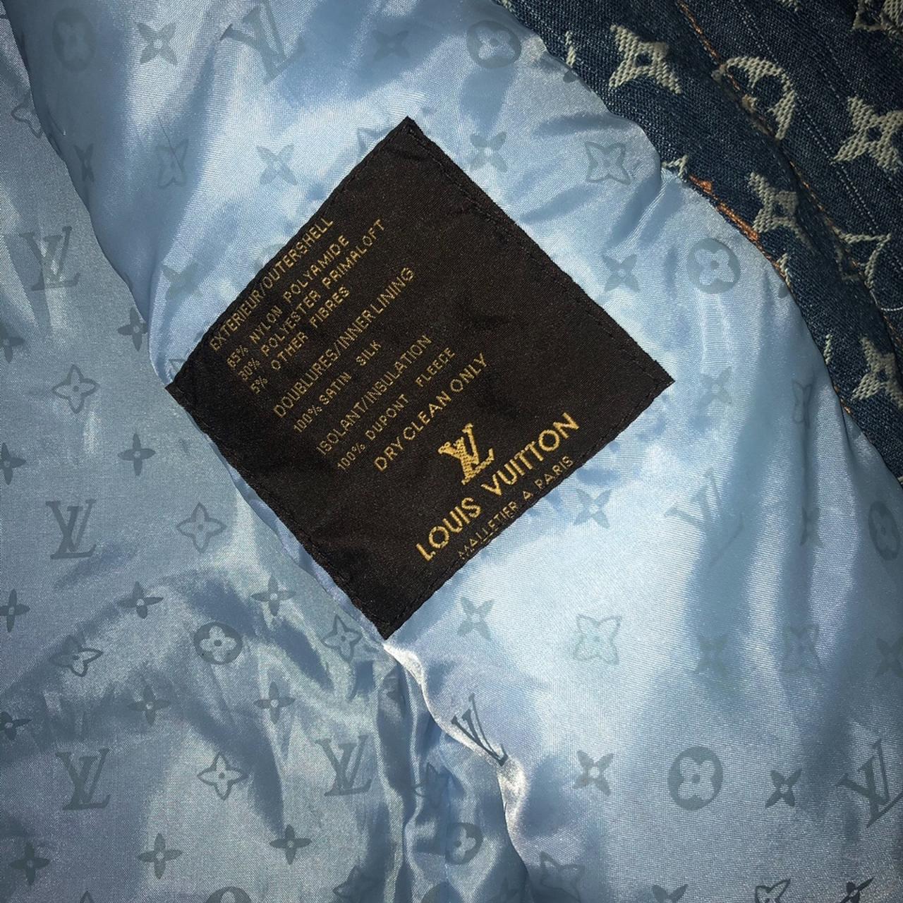 Louis Vuitton Grey Denim Jacket Rare Sold out LTD - Depop