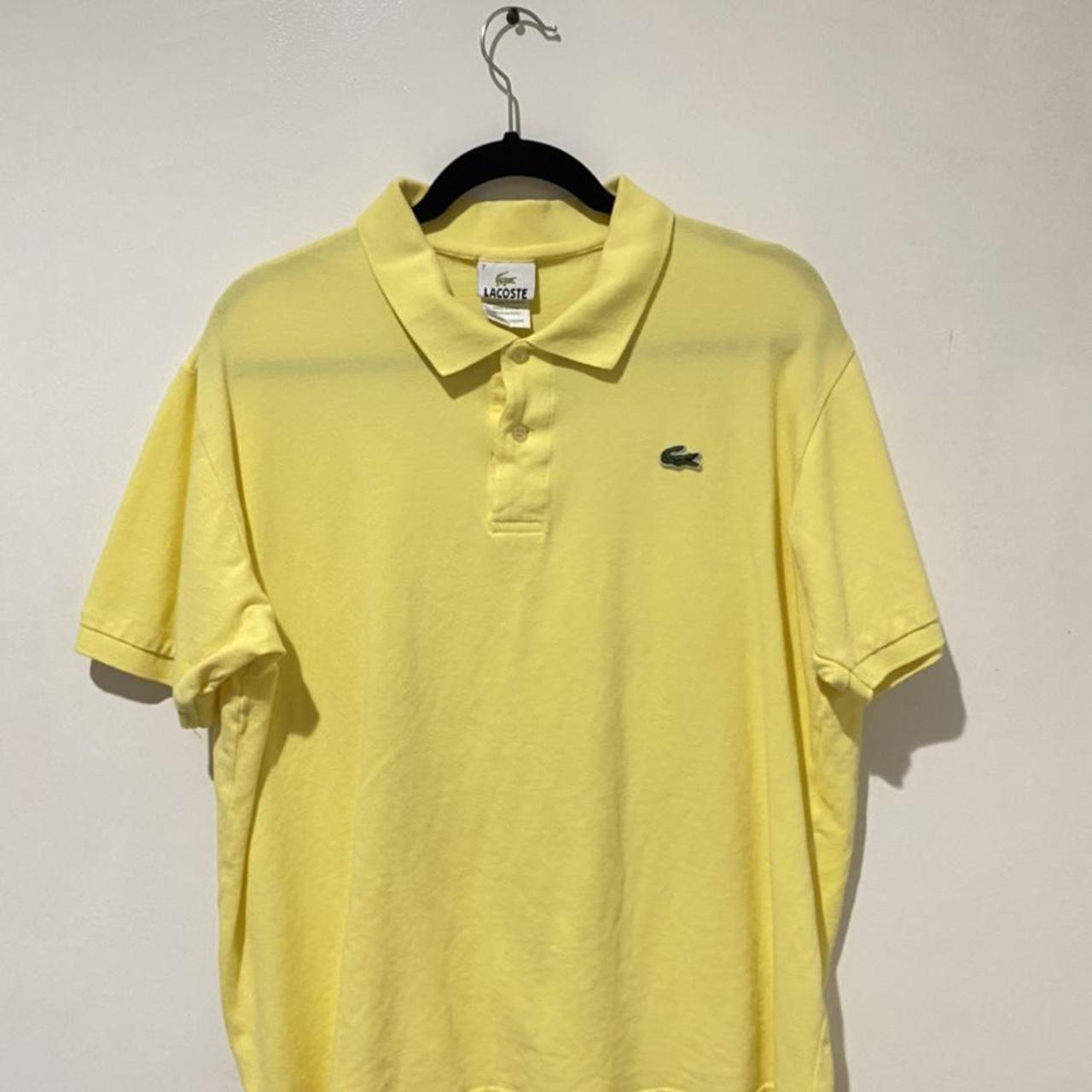 Lacoste Men's Yellow Polo-shirts | Depop