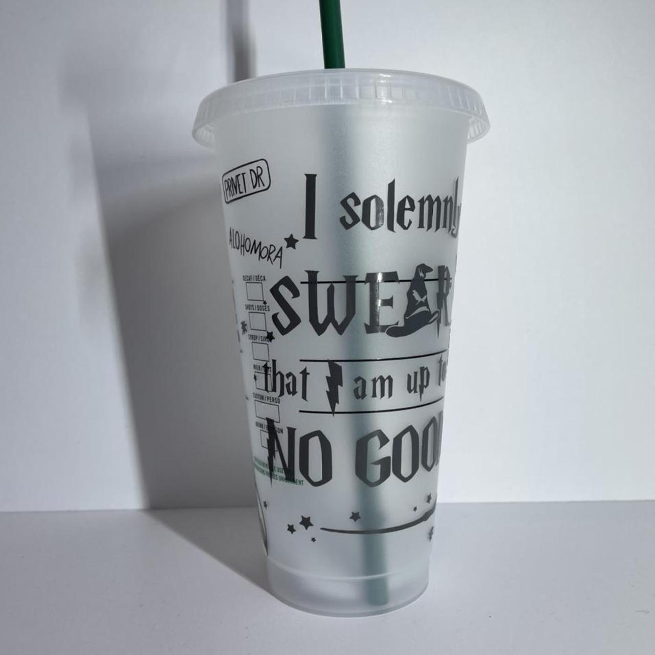 🎀 LV print Official Starbucks Cold Cup 🎀 Reusable - Depop