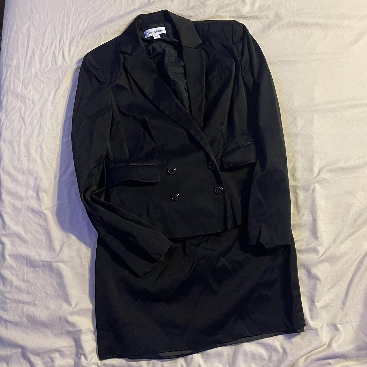 Black Calvin Klein Women’s Suit Size 8. #calvinklein - Depop