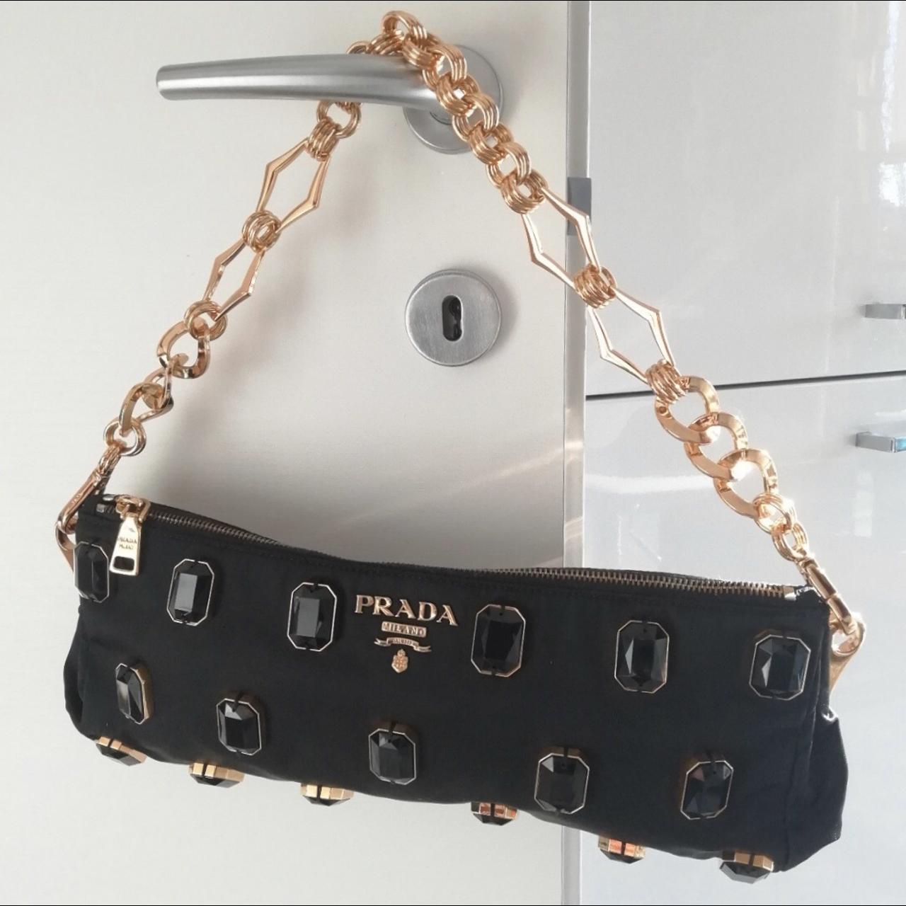 Prada small discount bag with chain