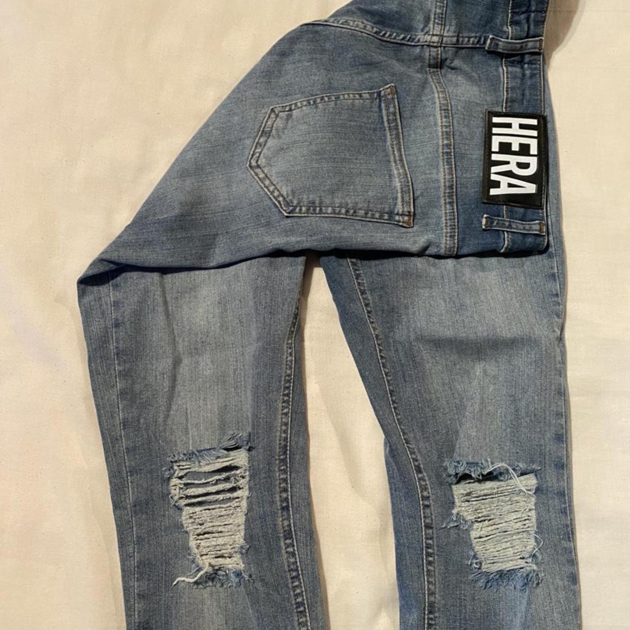 Hera London ripped blue jeans Size W30R Only worn... Depop