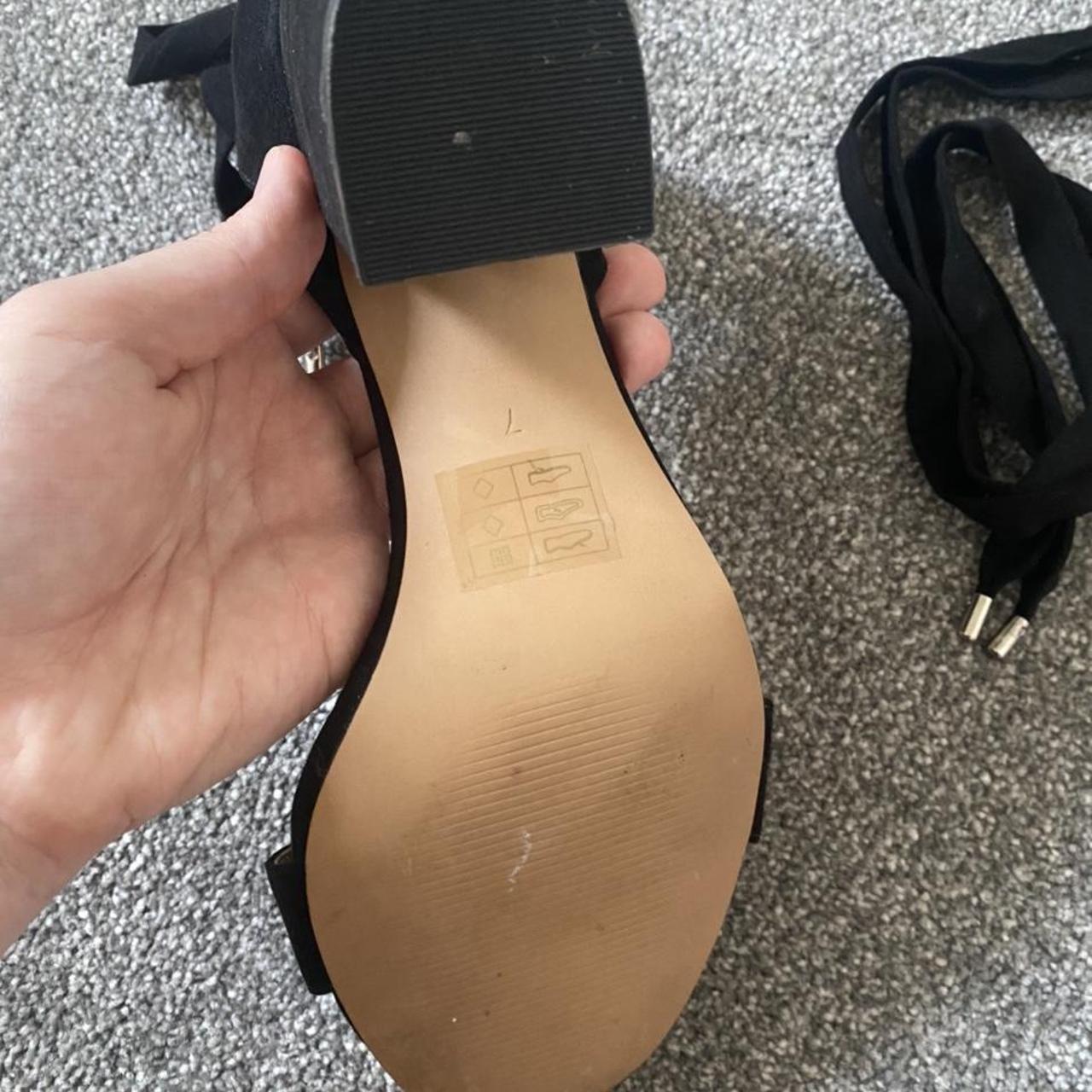 asos black block heels