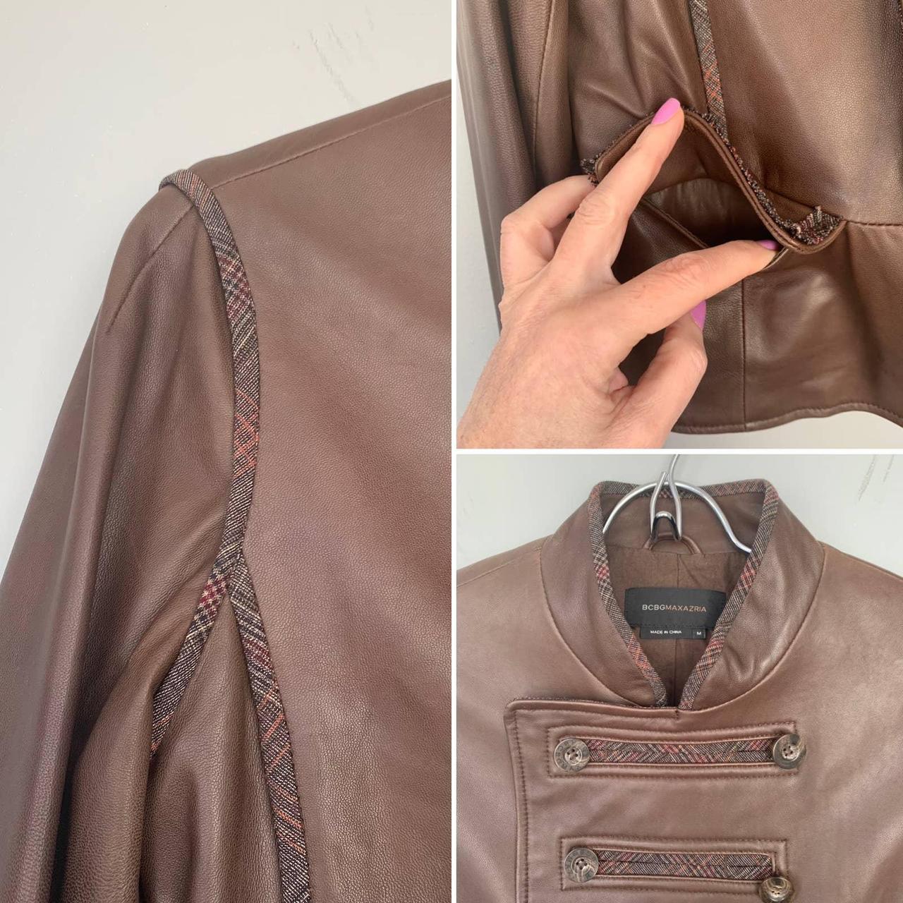 Product Image 3 - BCBMaxAzria Military Style Leather Jacket