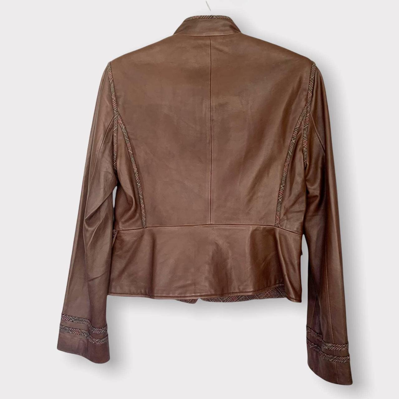 Product Image 2 - BCBMaxAzria Military Style Leather Jacket