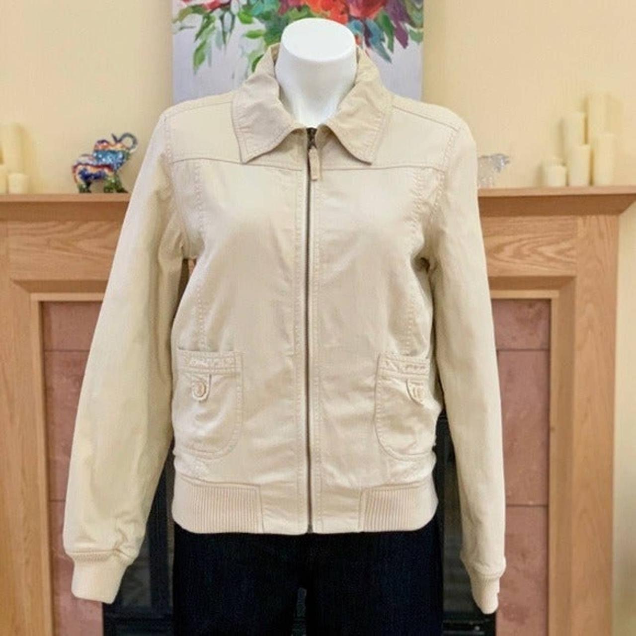 O’Neill Beige Puffer Aviator Jacket Size Large. This... - Depop