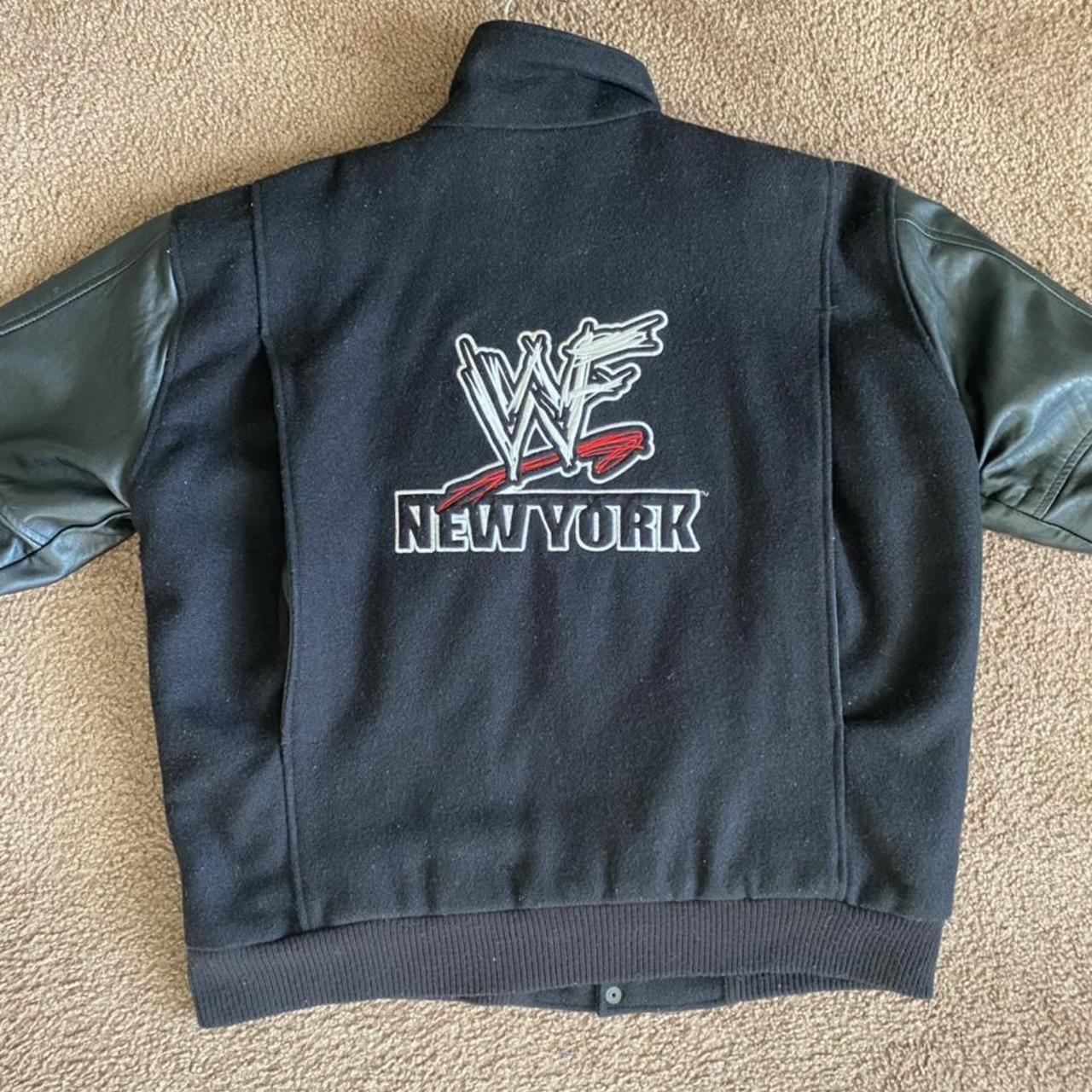 WWF New York Varsity Jacket P2P: 25in Length: 27in 🔥... - Depop