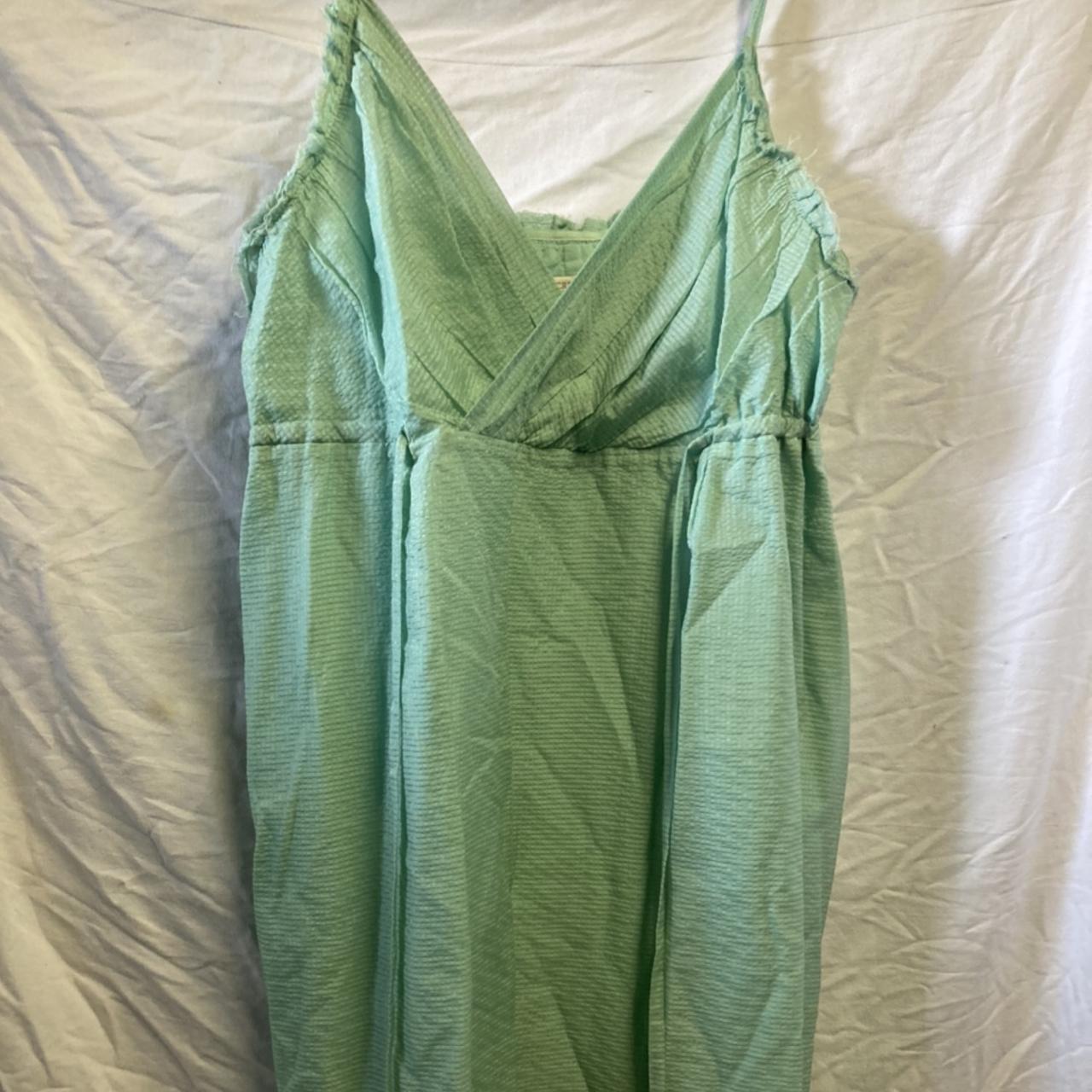 J.Crew Women's Green Dress | Depop