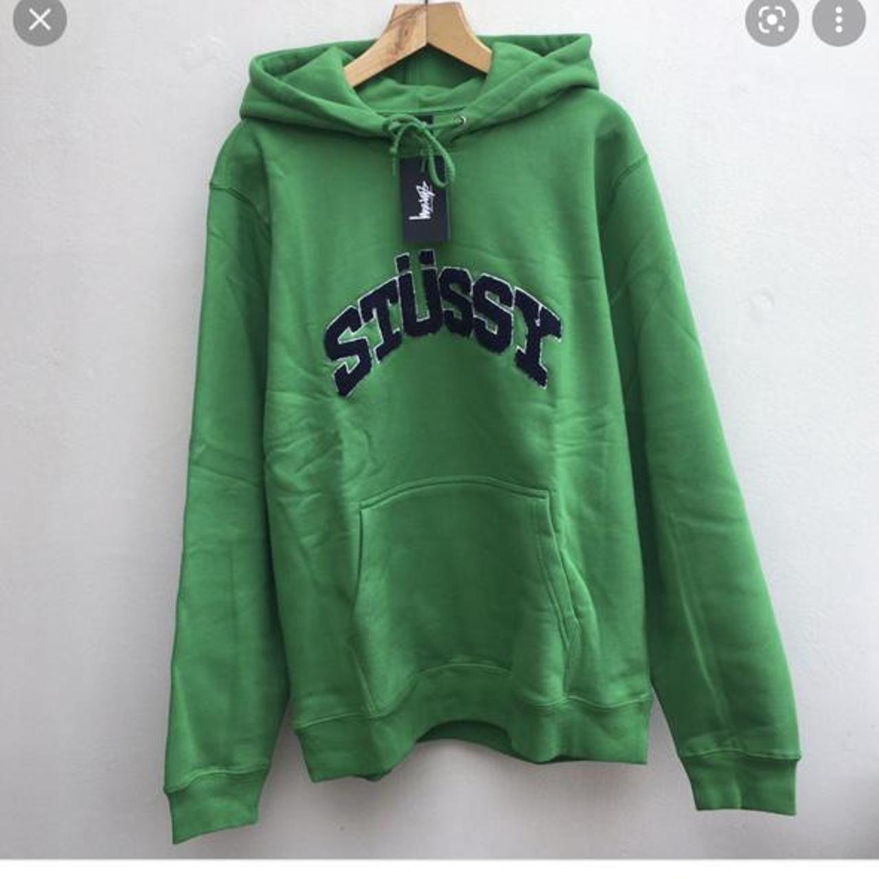 looking for this green stussy chenille arch... - Depop