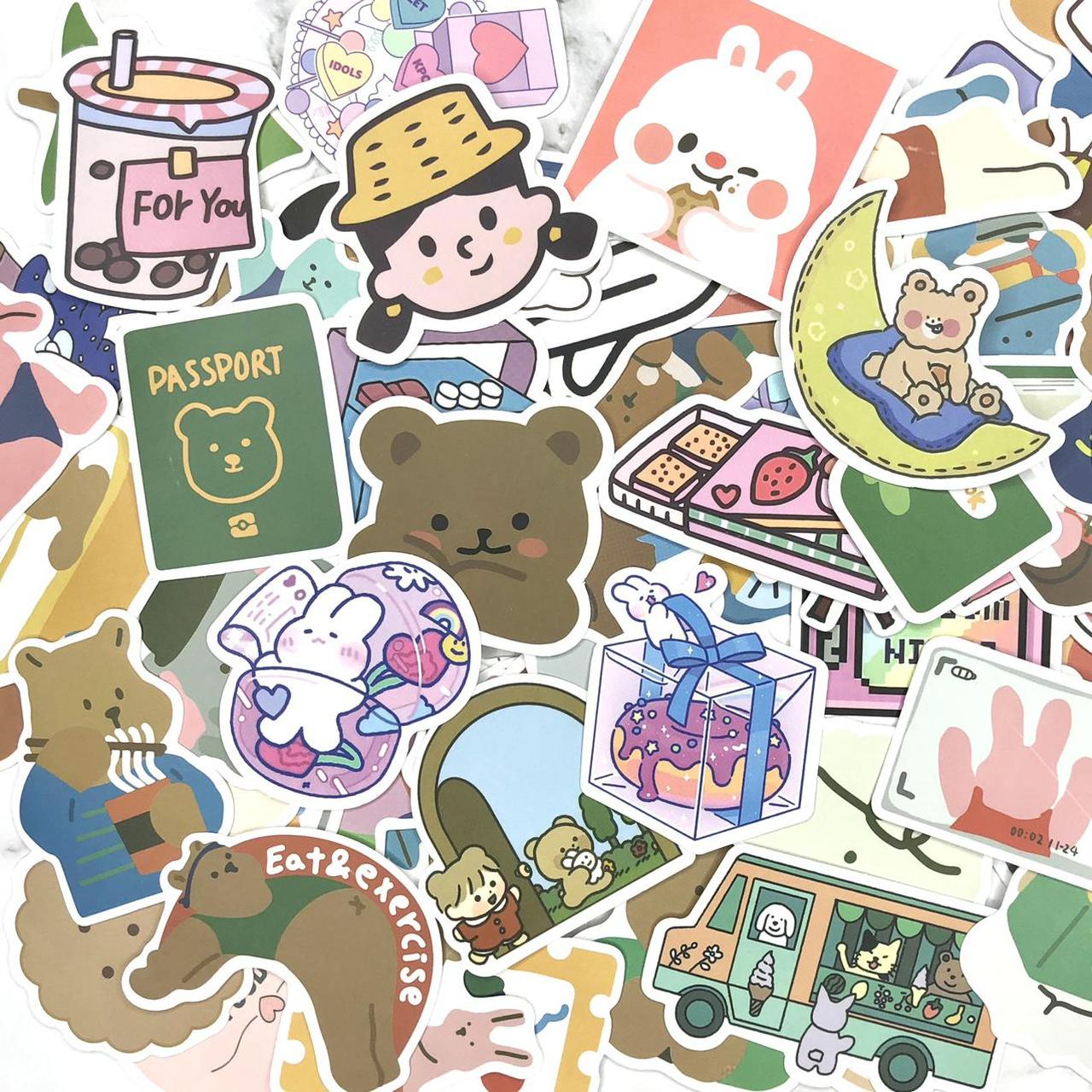 Assorted Kawaii Sticker ♡ ♡ ♡ ((FREE... - Depop