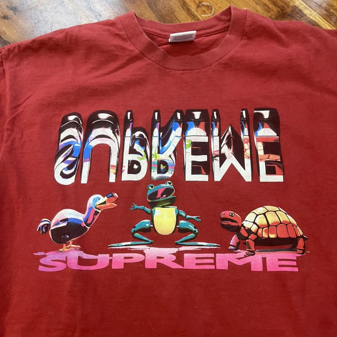 Supreme frog turtle hot sale shirt