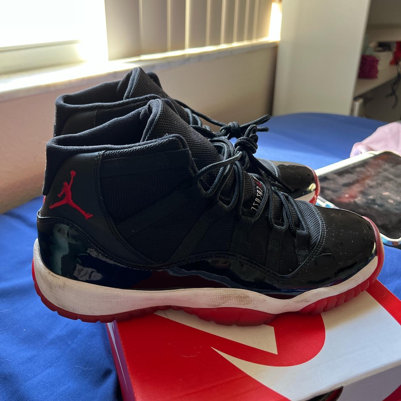 Jordan Retro Bred 11’s, size: 6.5Y! **Missing... - Depop