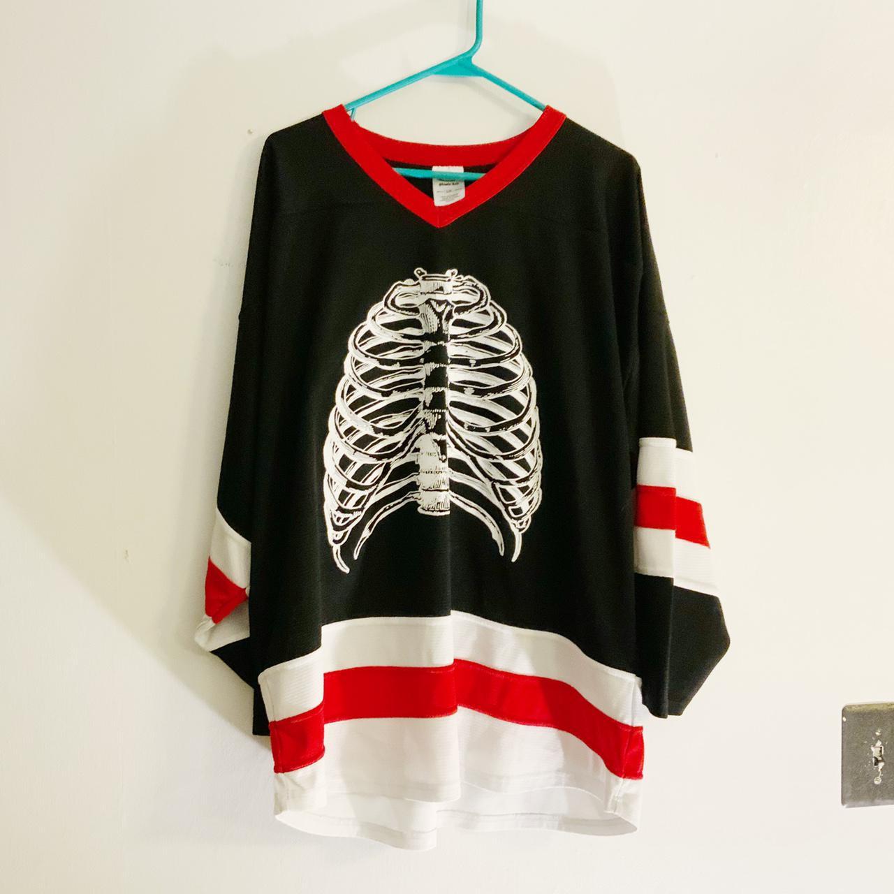 Product Image 1 - Pleasures Skeleton Ribs Hockey Jersey