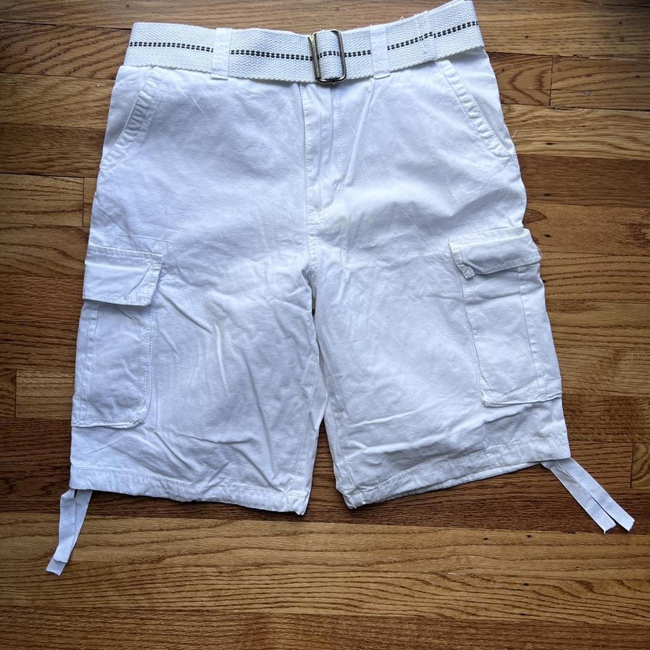 Airwalk white cargo shorts - Depop