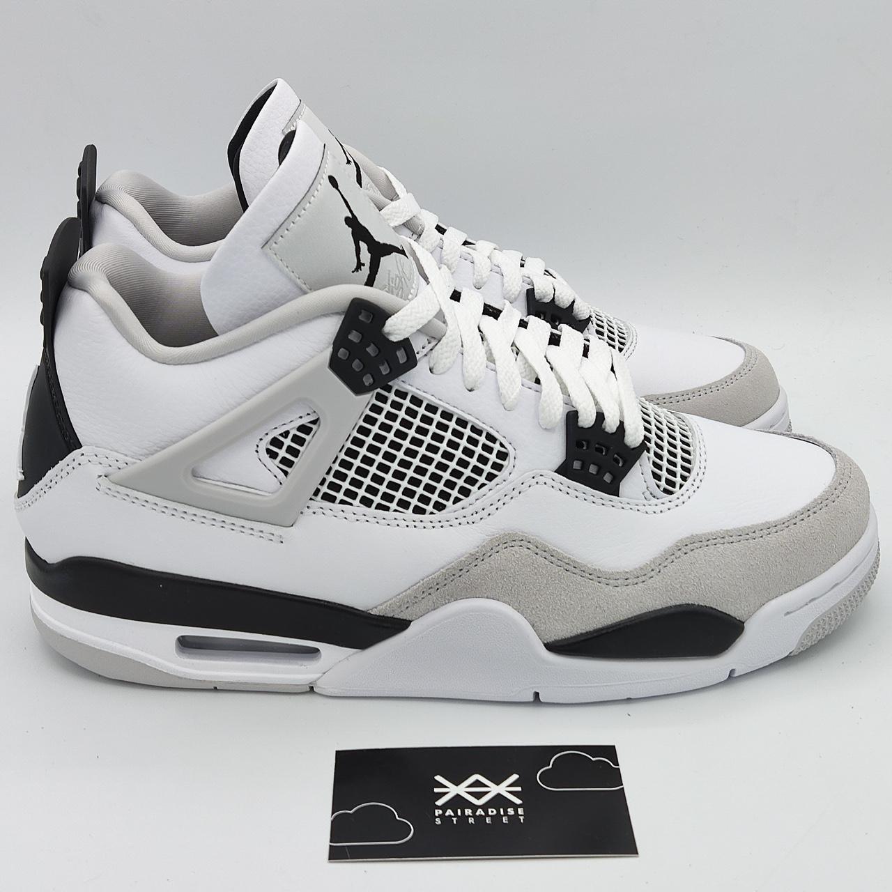 JORDAN 4 RETRO MILITARY BLACK SIZE EU EU 43 US 9.5 - Depop