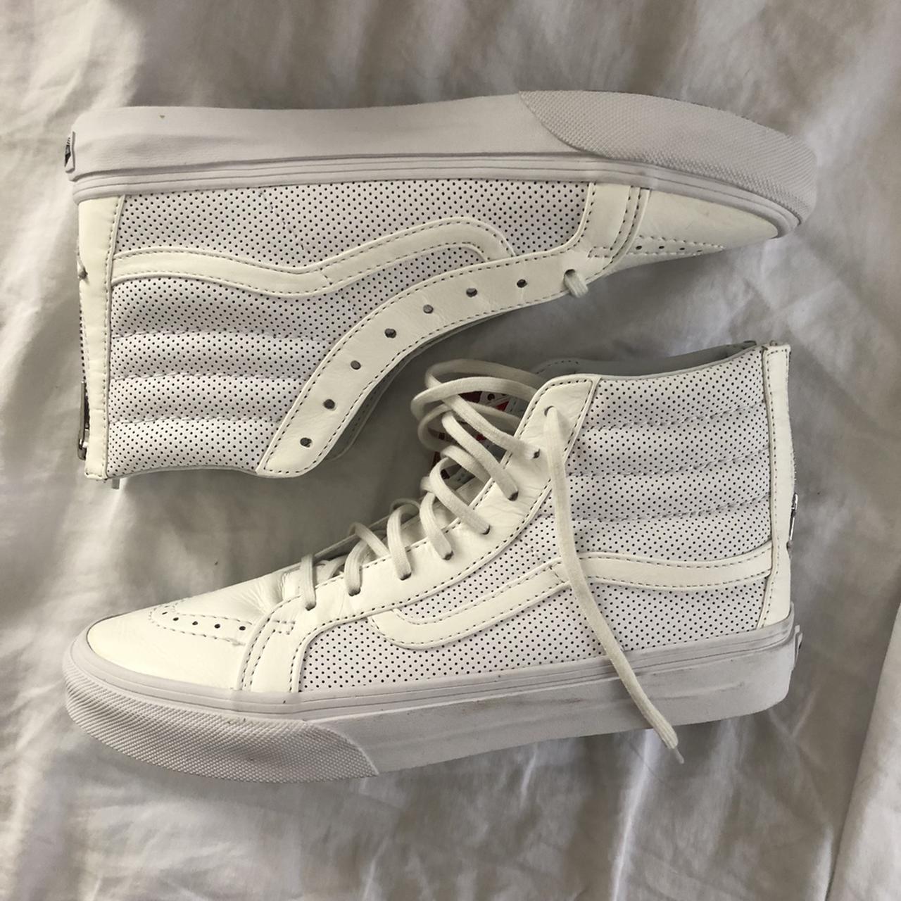 Sk8 hi sale white leather