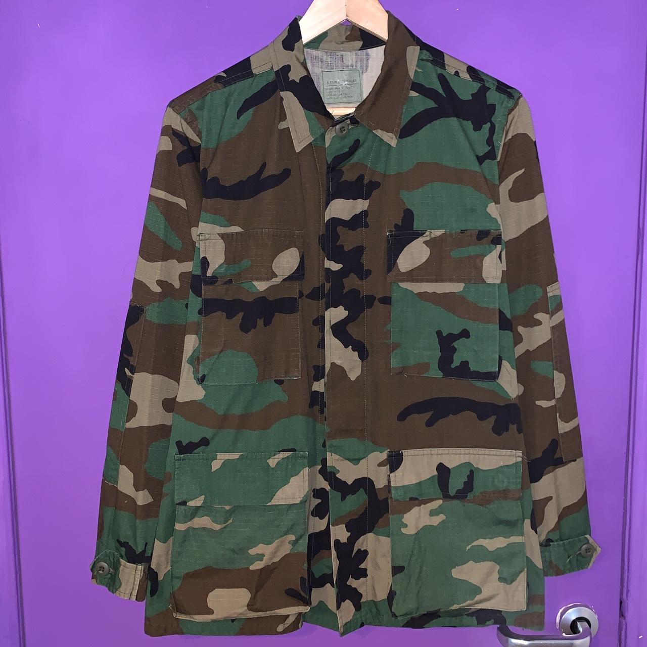 Men's Khaki and Brown Jacket Depop