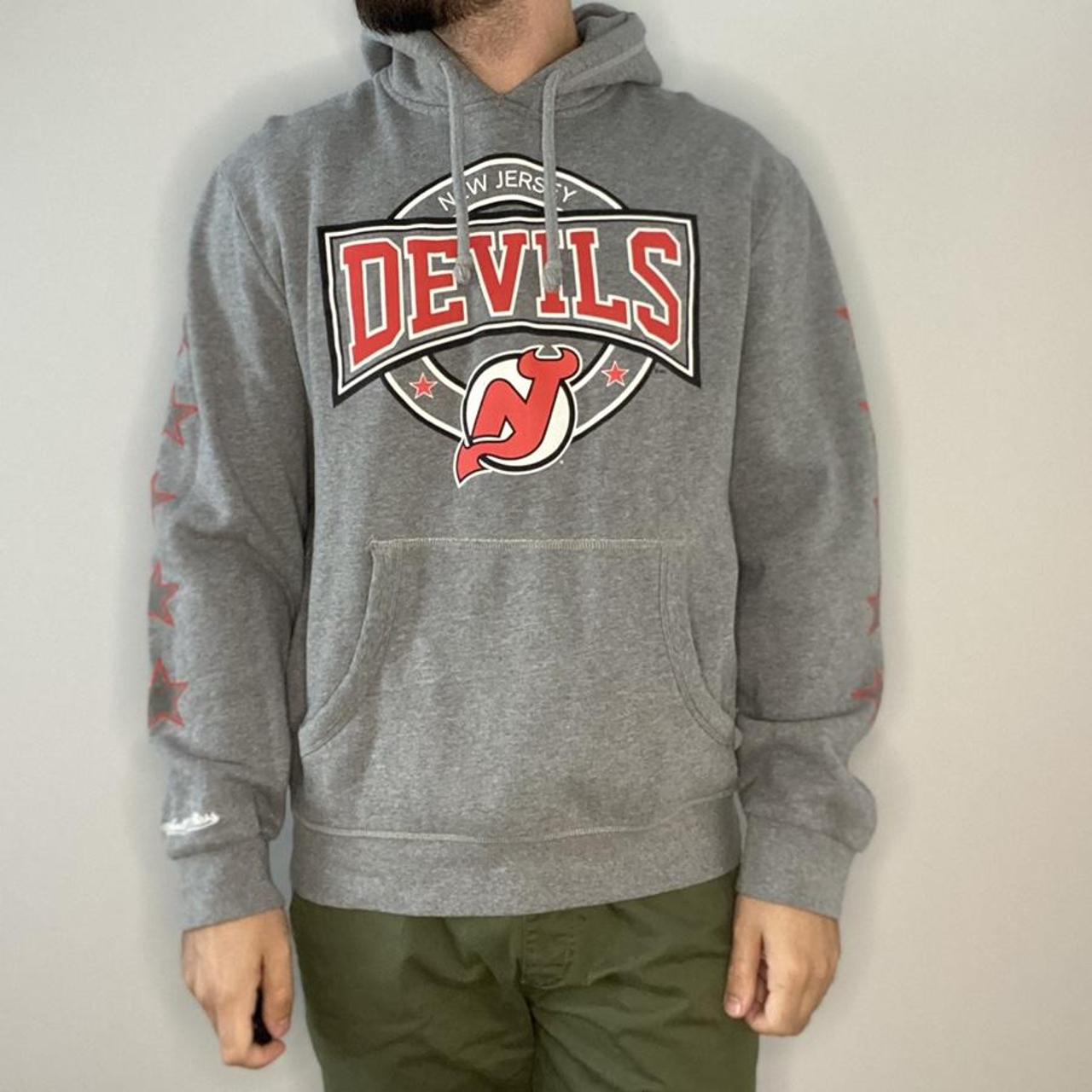 🏒 NJ Devils Hoodie 🏒 Great quality Mitchell&Ness... - Depop