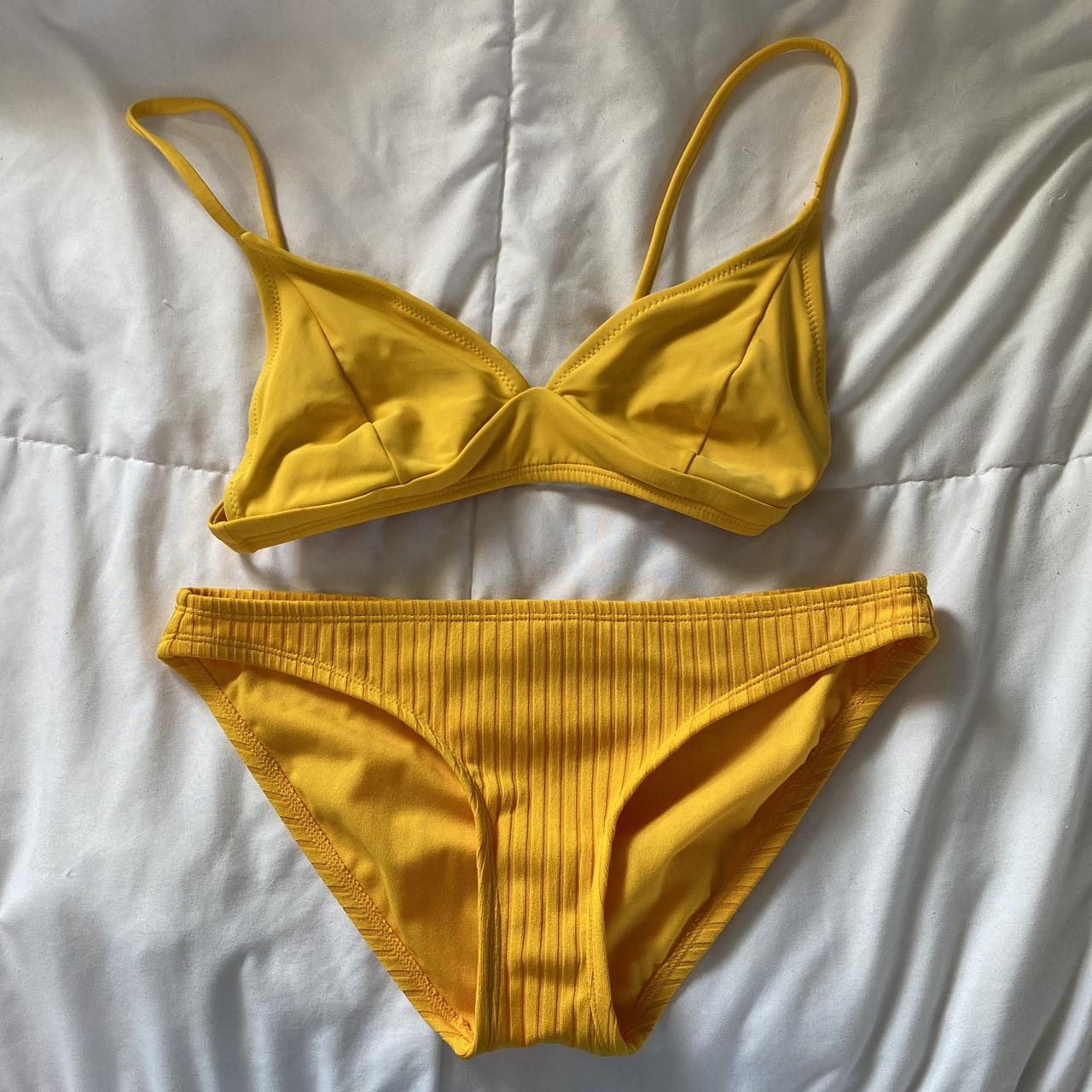 Yellow bathing suit set! The top is from Gap and the... Depop