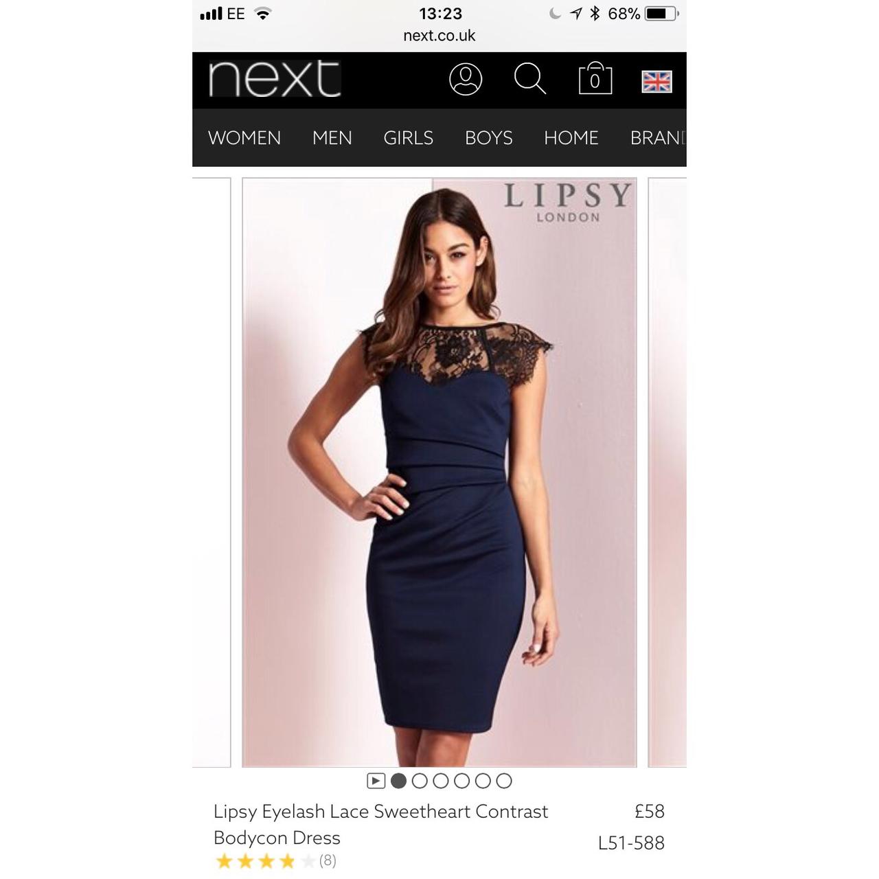 Lipsy clearance eyelash dress