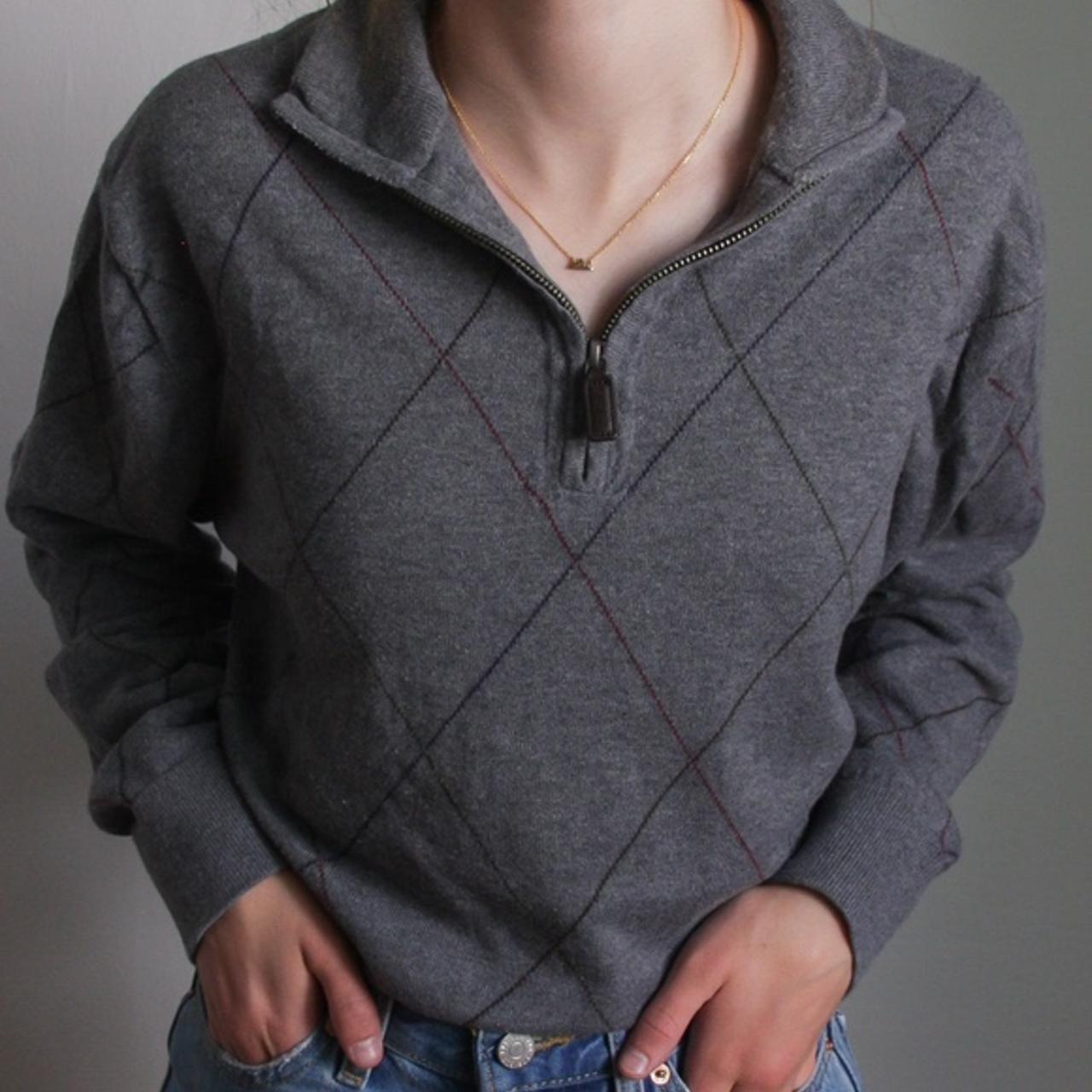 Brandy Melville Women's Grey Sweatshirt Depop