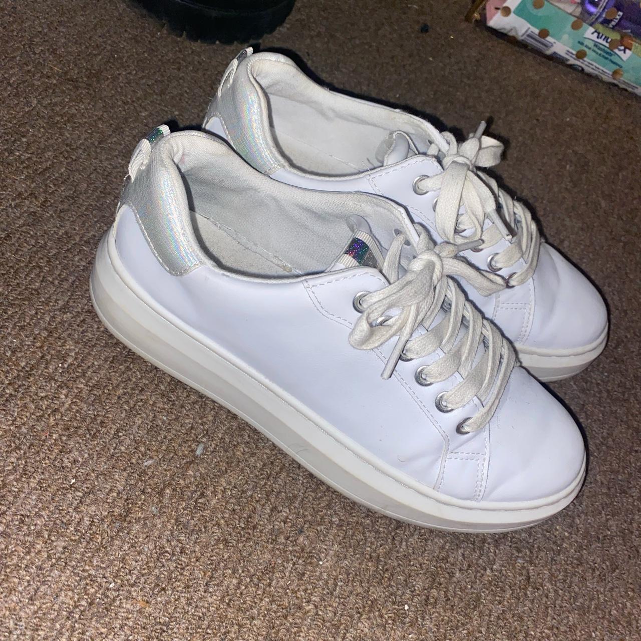 White trainers 🤍🤍 Size 5.5 - Depop