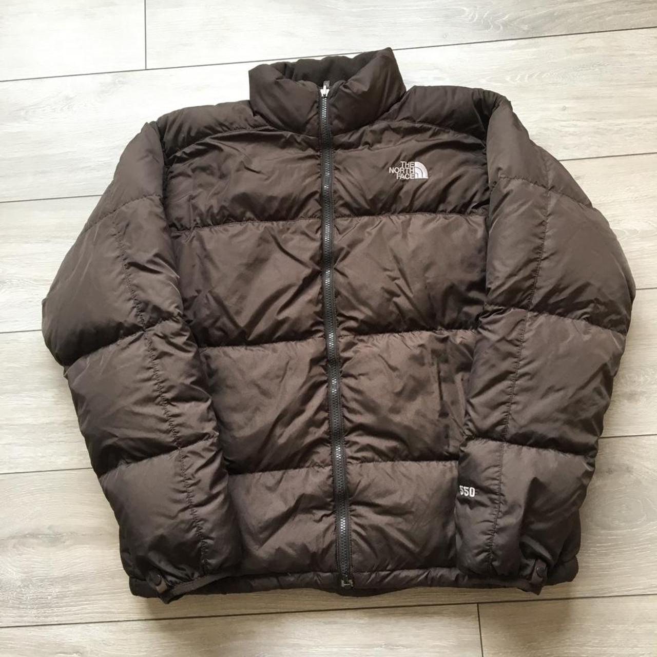 Mens Brown The North Face Puffer Jacket Size Depop