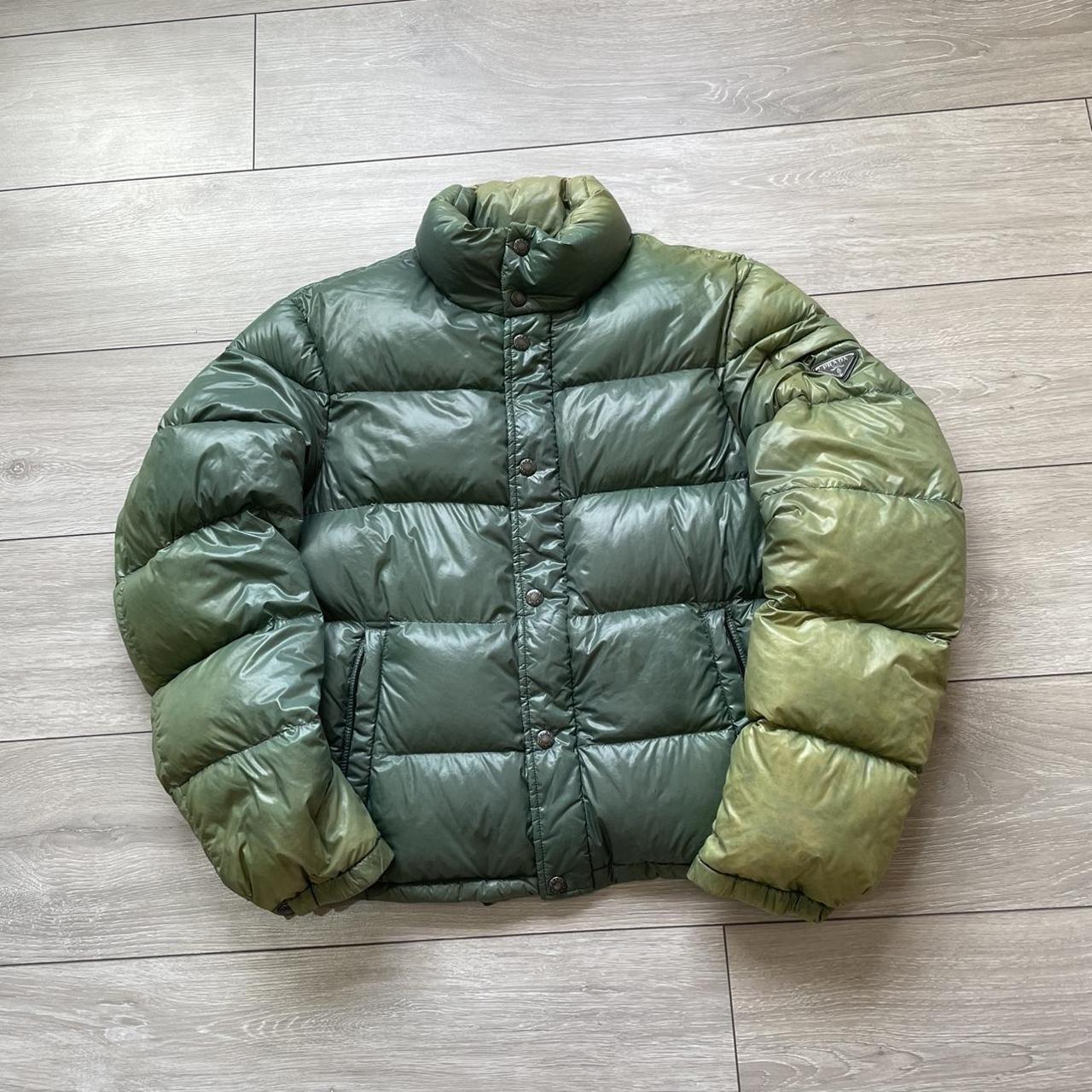 RARE Green Prada Nylon Puffer Bomber Jacket (SOLD)... - Depop