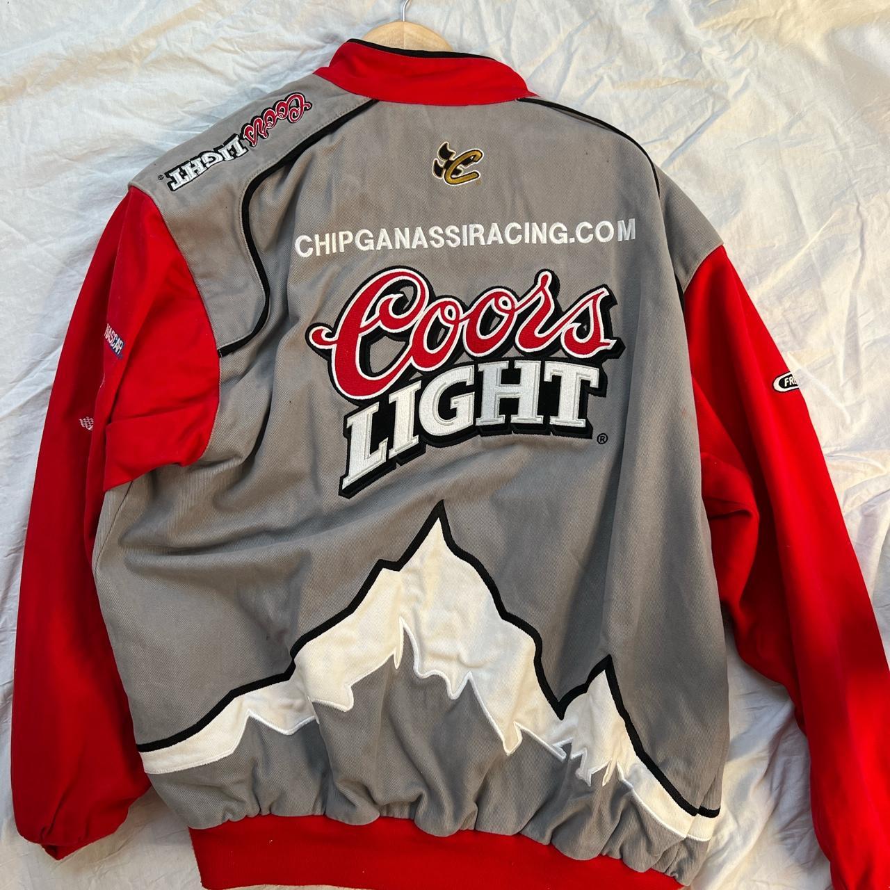 Coors light racing jacket Medium Has red stains... - Depop
