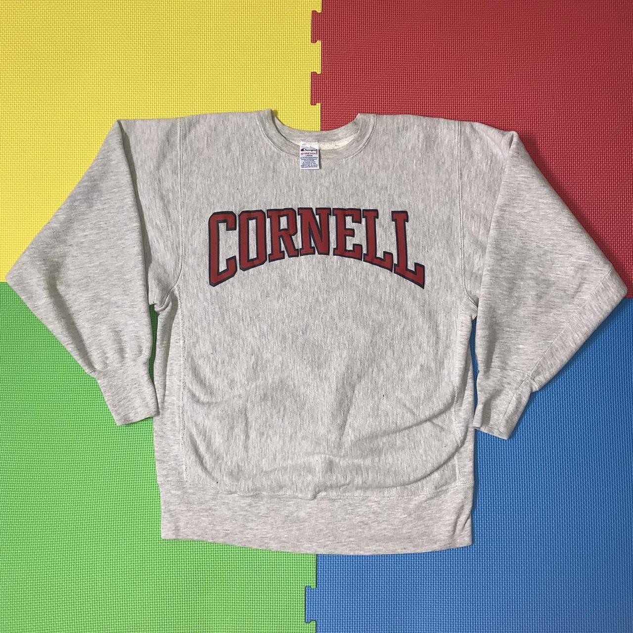 Vintage 80's 90's Champion Reverse Weave Cornell... - Depop