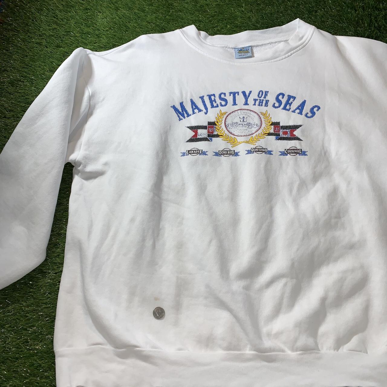 Vintage Majesty of the seas Crewneck sweatshirt... - Depop