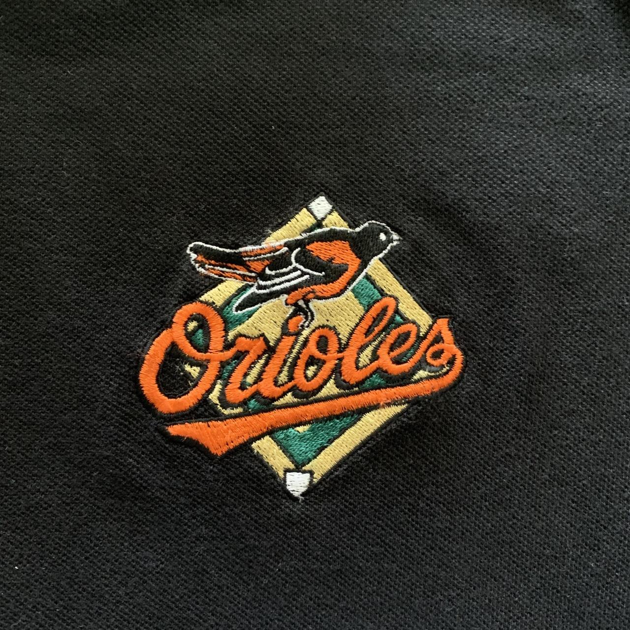 Baltimore Orioles Polo Shirt with Zipper. Size - Depop